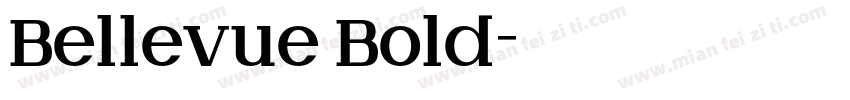 Bellevue Bold字体转换